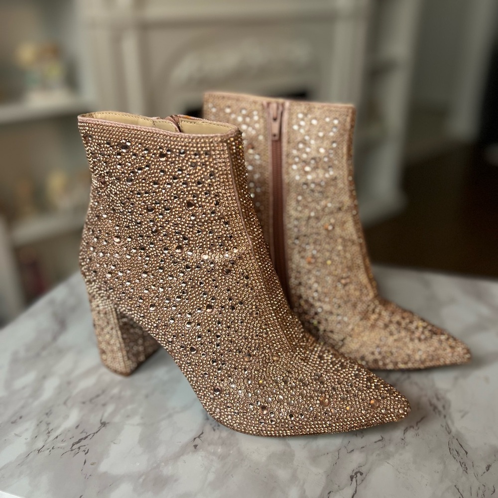 Betsey Johnson Rhinestone Boots